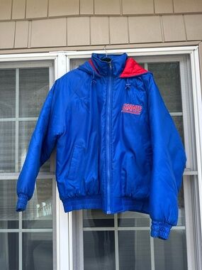 New York Giants Vintage Game Day NFL Jacket Size Large
